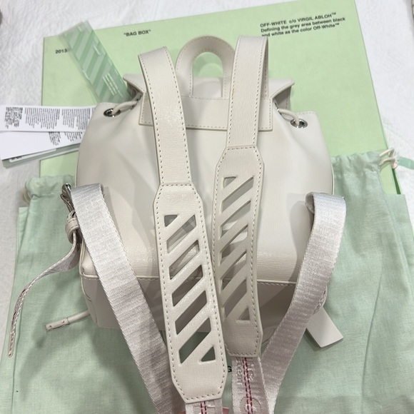 NWT 100% authentic Off-white leather mini back pack - Picture 7 of 10